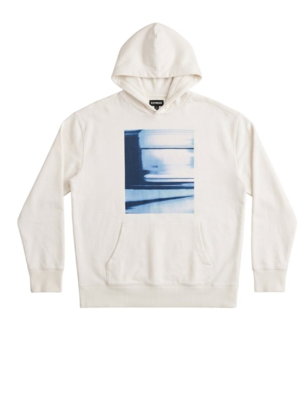 Express White Hoodie - Size M - Made in Bangladesh - Used